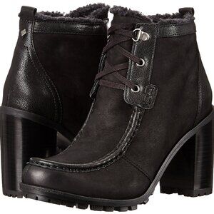 Sam Edelman Women's Madge Leather Winter Boots Black Sz 9.5M
